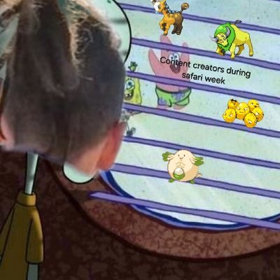 thedreadedshiny's tweet image. Maybe next year... #SafariWeek2025 #pokemom #shiny