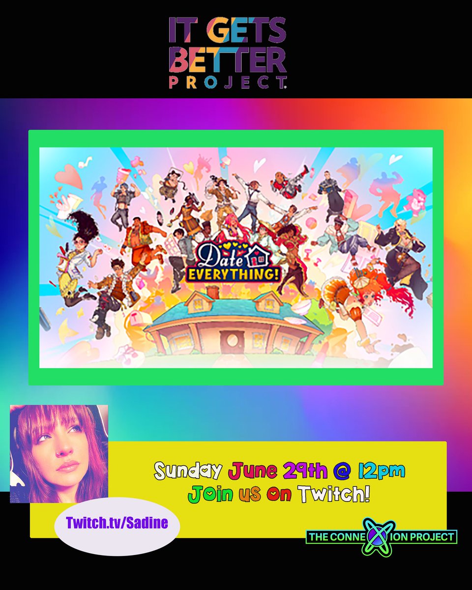 Sadine (@sadinettv) on Twitter photo Today I will be doing a charity stream for It Gets Better! <a href="/ConnexionProj/">The Connexion Project</a> team members have been taking time this month to help raise money for this wonderful cause! See you soon! Today I will be doing a charity stream for It Gets Better! <a href="/ConnexionProj/">The Connexion Project</a> team members have been taking time this month to help raise money for this wonderful cause! See you soon!