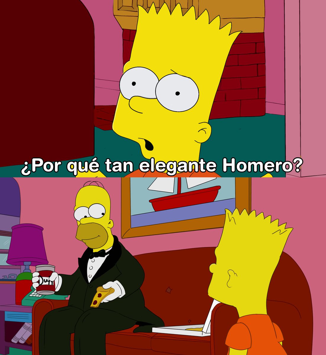- ¿Por qué tan elegante, Homero?
- Porque aunque NO ES OBLIGATORIO, iré a votar democráticamente en las primarias 2025.