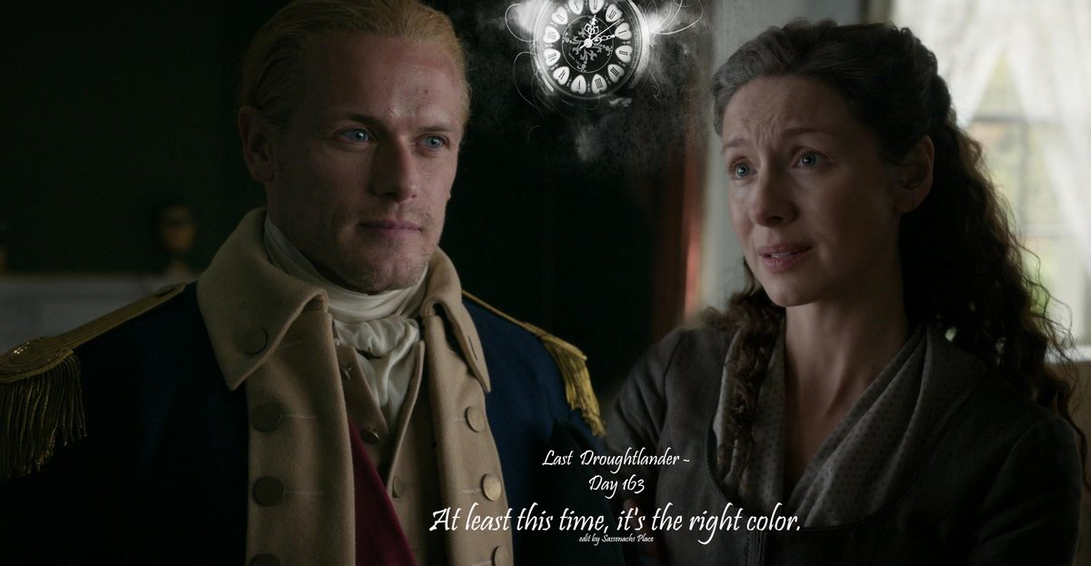 #Outlander #LastDroughtlander  - Day 163   
#JCSunday At least this time, it's the right color.
<a href="/10MinDQ/">Cookie Roof 🍪</a> <a href="/AngusAngels/">Outlander Angels</a> <a href="/SwietjesO/">Swietjes Outlander</a>
<a href="/brittafahl70/">Britta Fahl</a> <a href="/LallyFawn/">Lally</a> <a href="/OutlandishScot/">Outlandish Scotland</a>
<a href="/OutlanderHome/">OUTLANDER HOMEPAGE</a>