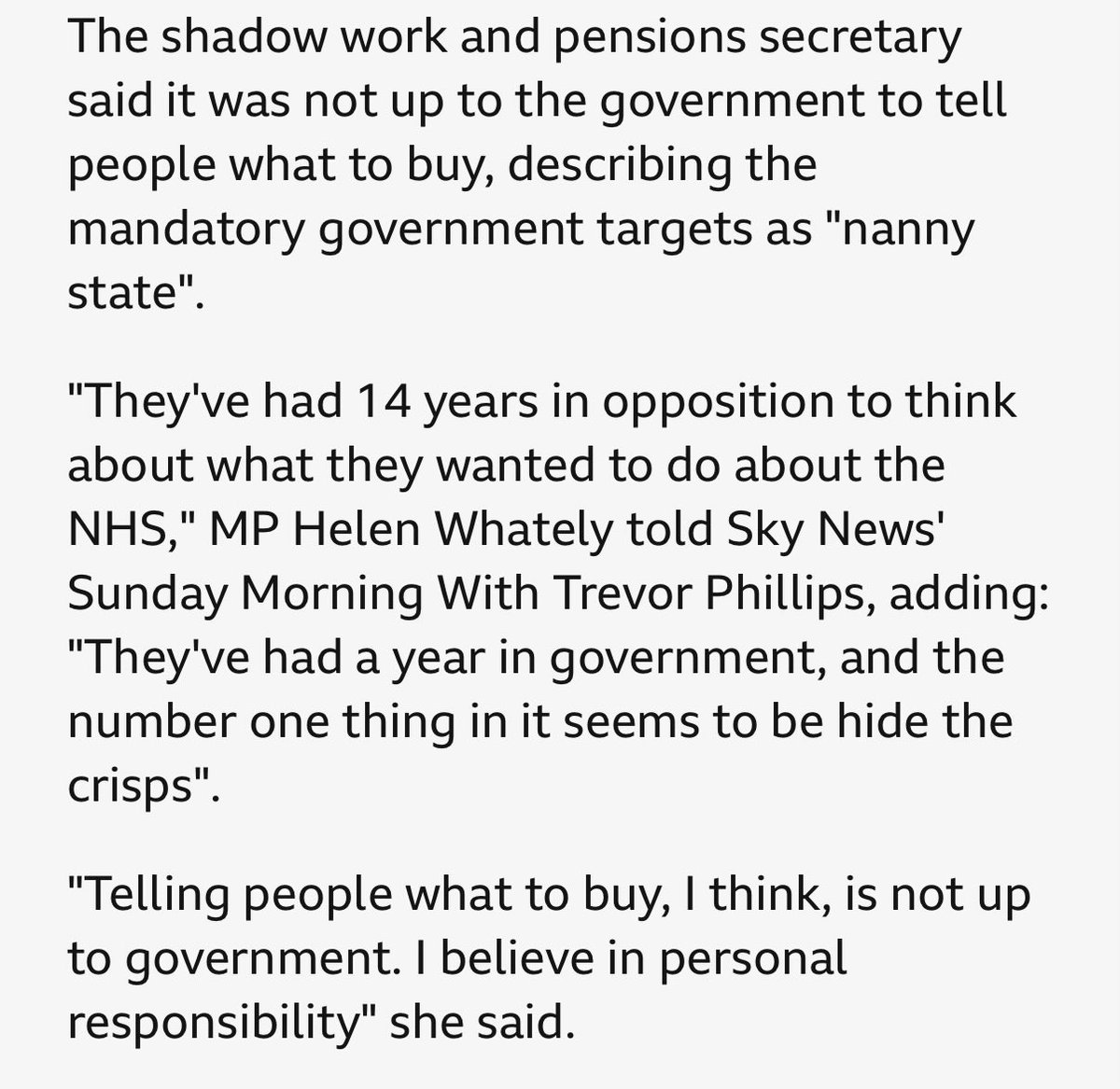 dresserman's tweet photo. I’m no fan of current government but @Conservatives were in fact architects of ‘hide the crisps’ with HFSS regulations. https://t.co/LUC3vRbh5t