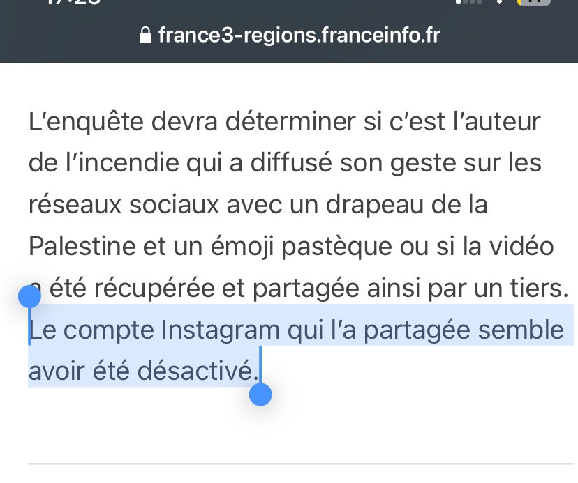 Donc on parle d’un feu de poubelle avec liquide inflammable devant une agence ORPI , à Marseille — pas à Paris, là où Rima Hassan a été agressée.

L’incendie s’est éteint tout seul avant même l’arrivée des pompiers.

Et comme par hasard, le compte qui a diffusé la vidéo a été