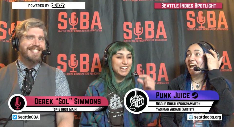 Had such a great time last night! Huge thanks to <a href="/SeattleOBA/">SOBA</a>, our amazing hosts, guests, and the whole community for showing up with energy and heart. Always a joy to create with y’all. Can’t wait for the next one! ✨ #SOBAstream #Community #poweredbytwitch #poweredbycommunity