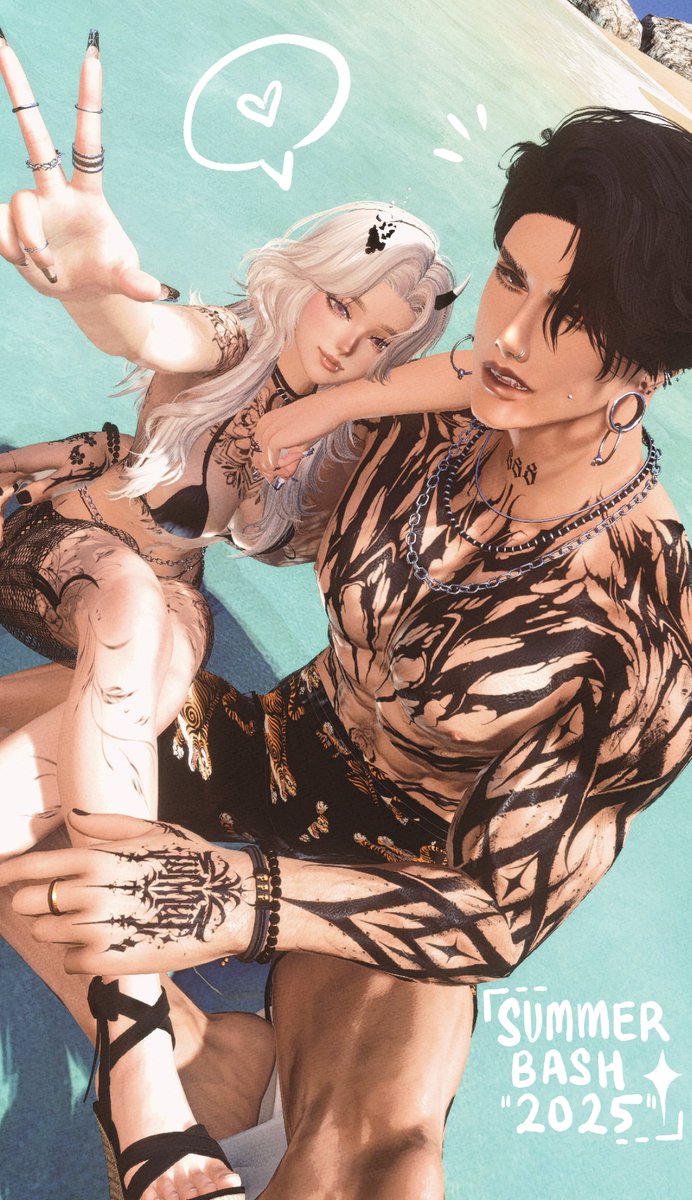 Anri_XIV's tweet image. 𝒱𝐼𝐵𝐼𝒩&apos; 🏖️

#ffxivsummerbash | #GPOSER