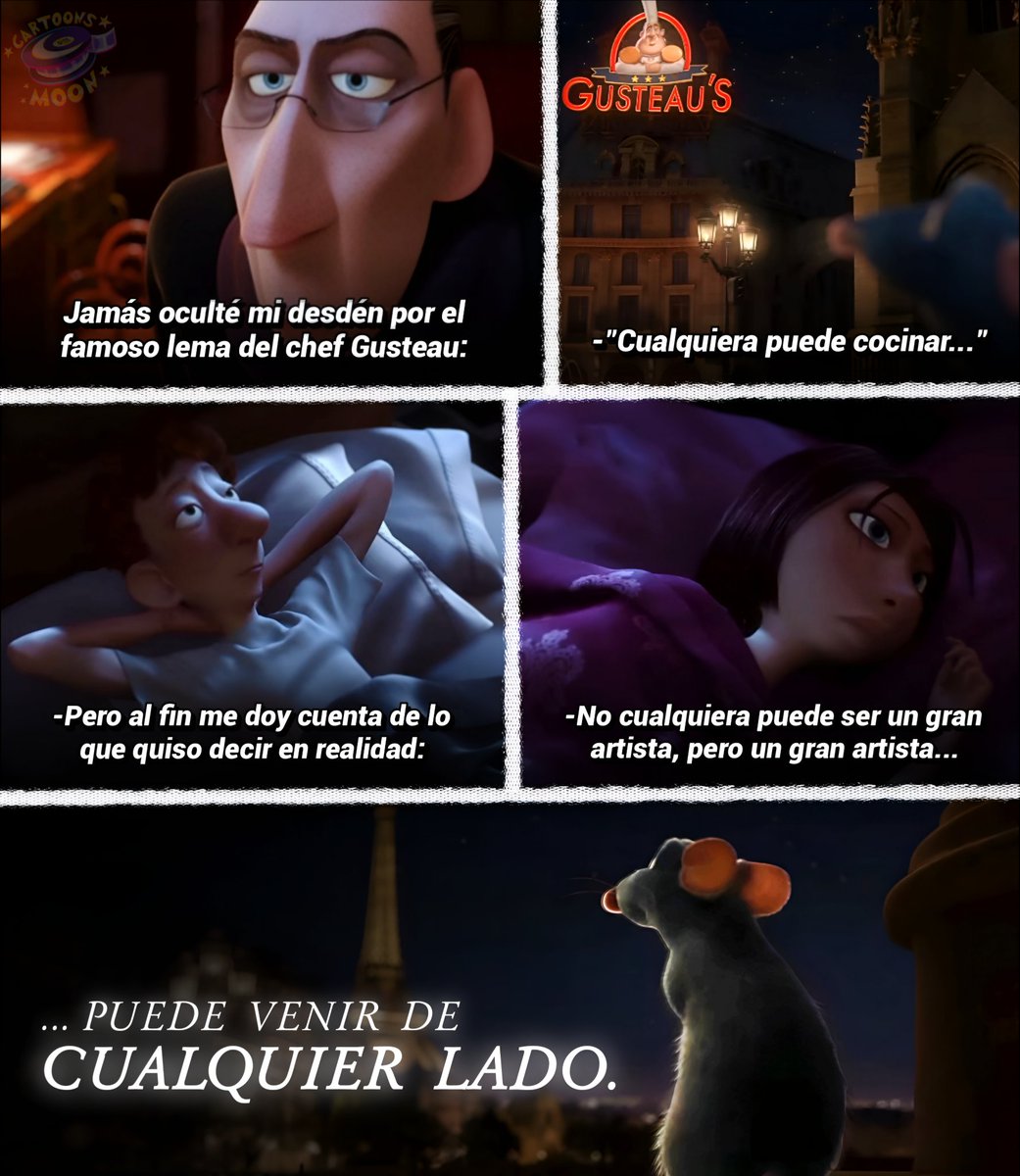 Hace exactamente 18 años, Ratatouille se estrenó en los cines:

Junto a Wall-E, es considerada por muchos como la obra maestra de Pixar.
