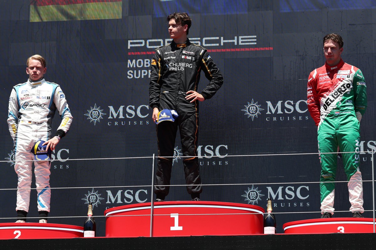 Porsche Supercup (@porschesupercup) on Twitter photo #PorscheMobil1Supercup – Once again Flynt Schuring was best rookie at round four of the #Porsche #Supercup 2025. The 18-year-old Dutchman from team Schumacher CLRT is also leading the classification from Janne Stiak (left) and Dirk Schouten.
#911GT3Cup <a href="/PorscheRaces/">Porsche Motorsport</a> #PorscheMobil1Supercup – Once again Flynt Schuring was best rookie at round four of the #Porsche #Supercup 2025. The 18-year-old Dutchman from team Schumacher CLRT is also leading the classification from Janne Stiak (left) and Dirk Schouten.
#911GT3Cup <a href="/PorscheRaces/">Porsche Motorsport</a>