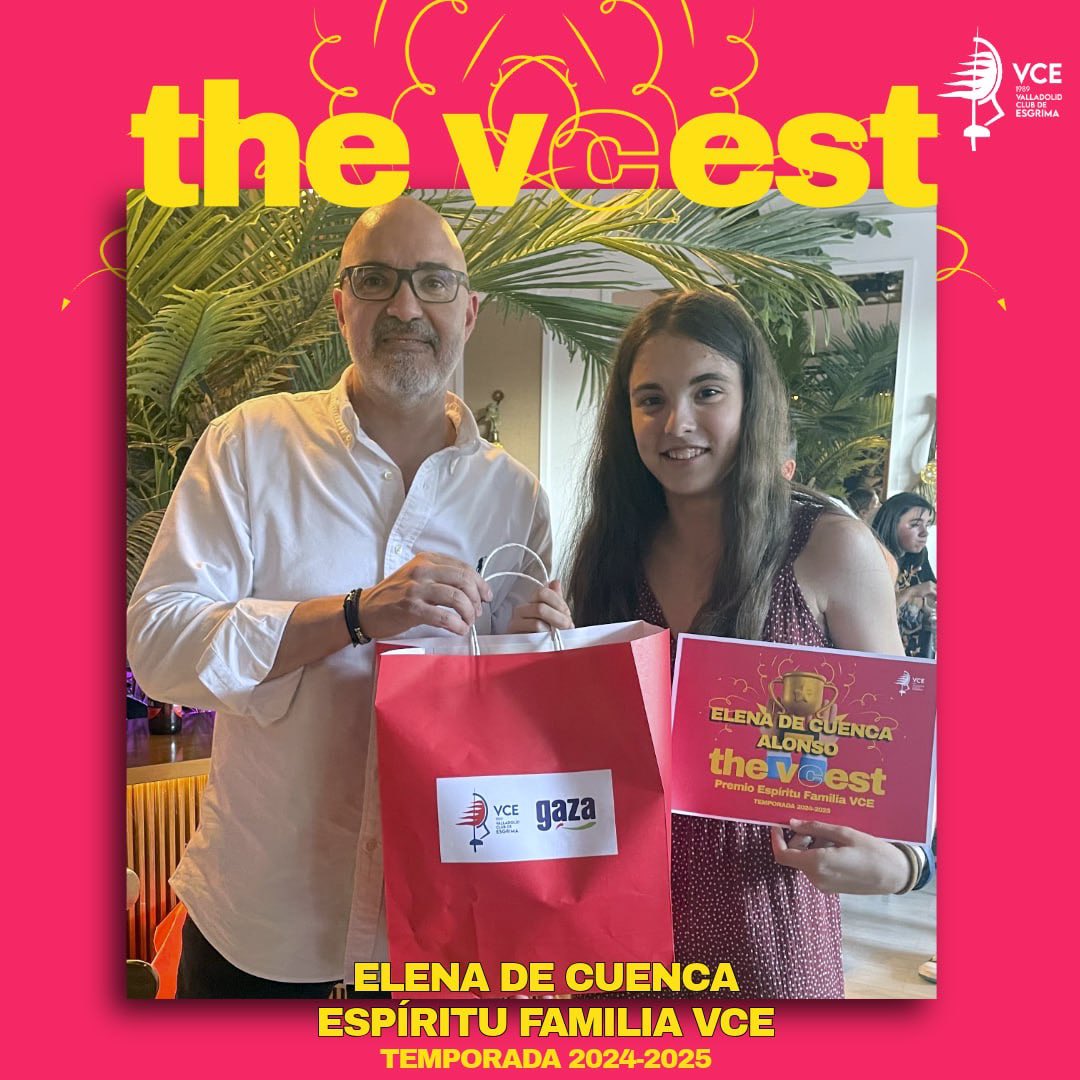 🏆 Premios The VcEST 

Nuestra #familiavce ha votado y ya conocemos los elegidos en esta edición.

Enhorabuena 🎉 

Gracias por vuestro apoyo, @lechegaza 

#esgrima #deporte #best