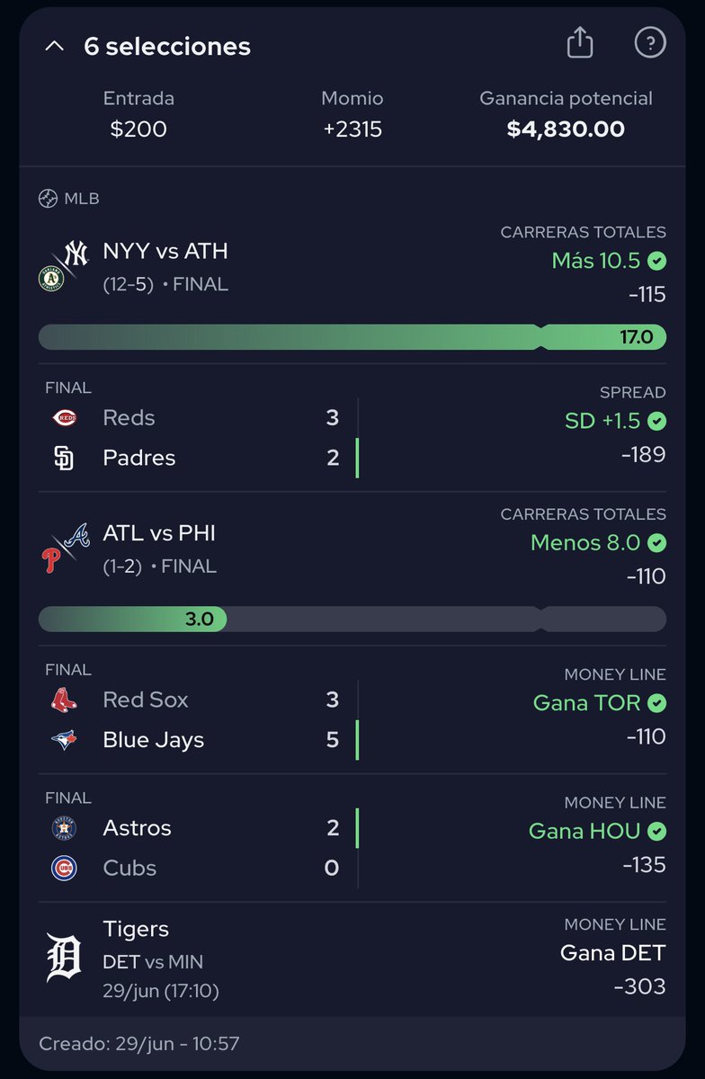 ¿Unos $250 entre los ❤️ y 🔄 si se gana el parlay que les dejé en mi Instagram o 🧀?