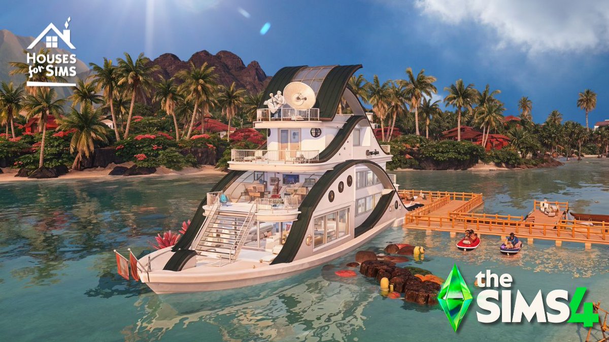 HousesForSimsC1's tweet image. This Sleek Yacht is perfect for summer vacation in Sulani!! No CC. Download link and Gallery ID
@YouTube👉youtu.be/0R2TEsKNi9U
#housesforsims #sims4 #thesims #showusyourbuilds #thesims4 #sims4build
@TheSims
@SimsBrasileiros
@SimsLatinos