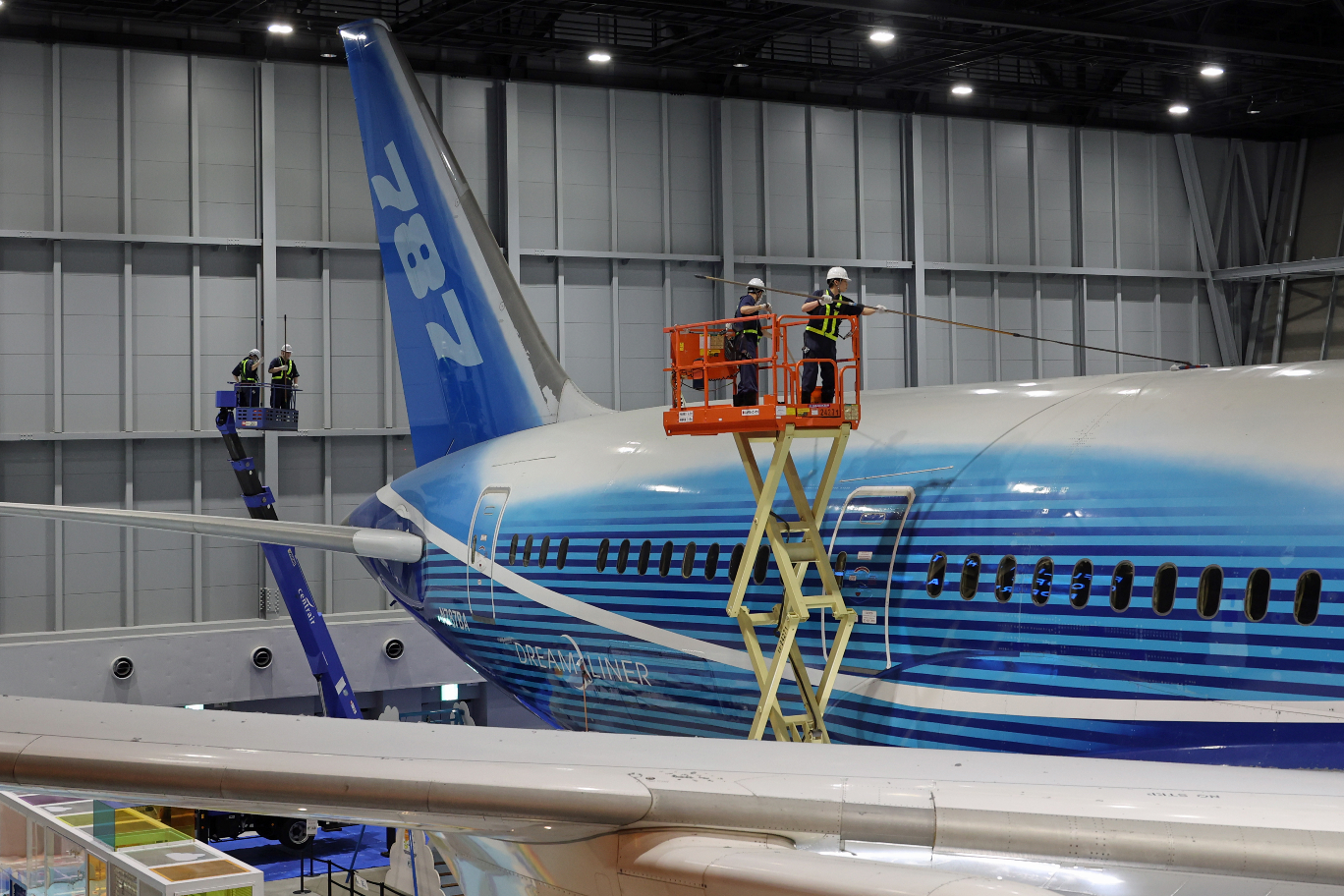 ボーイング787 初号機出荷式典　マフラー　非売品 ボーイング787 初号機出荷式典 マフラー 非売品
