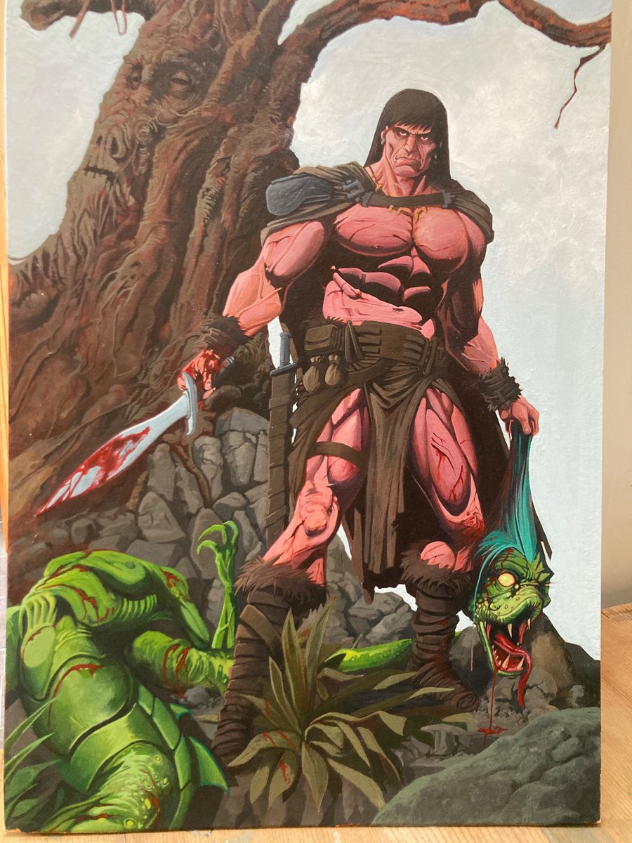 A3 Acrylic Conan painting now up on ebay.co.uk/itm/1676181418…