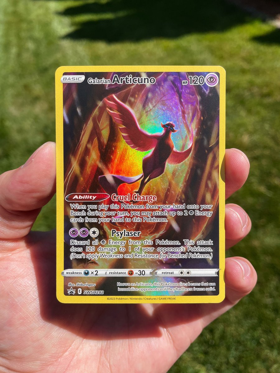 🎉🚨GIVEAWAY🚨🎉

#PokéCardsDaily Galarian givvy!🫶🏼 One lucky winner will receive this Galarian Articuno!🤟🏼

How to join:
♥️ Like
♻️ Repost

⏳WINNER ANNOUNCED July 3rd @ 8:00pm EST⏳