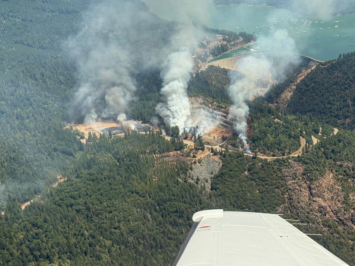 CAL FIRE firefighters on the scene of the Marysville fire. 
Marysville Road and Burna Road in Dobbins, Yuba County. In Unified Command with Yuba County Sheriff. One mile before Bullards Bar Reservoir.