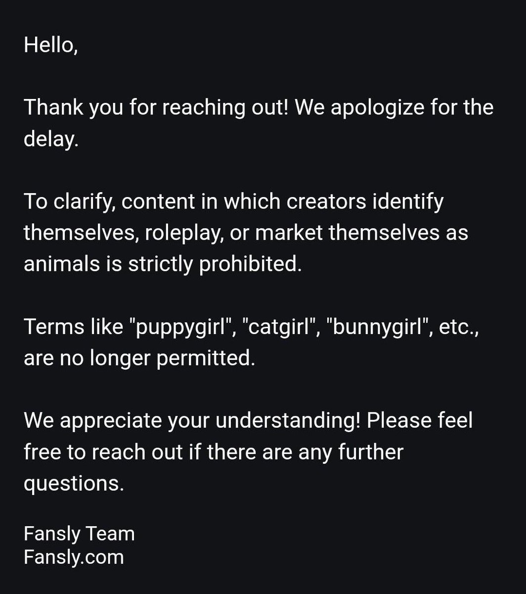 They’re euthanizing all the puppygirls oh my god