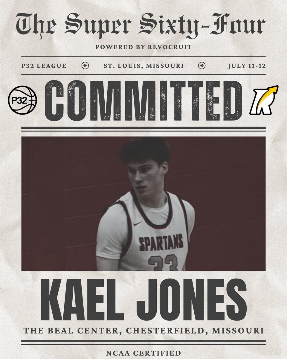JC Event Commit: Kael Jones is officially locked in for the Super 64 P32 JUCO Showcase, powered by Revocruit.

This NCAA Certified event takes place July 11–12 at The Beal Center.

📍150 N Eatherton Rd Chesterfield, MO

#JC4PT #JUCOProduct