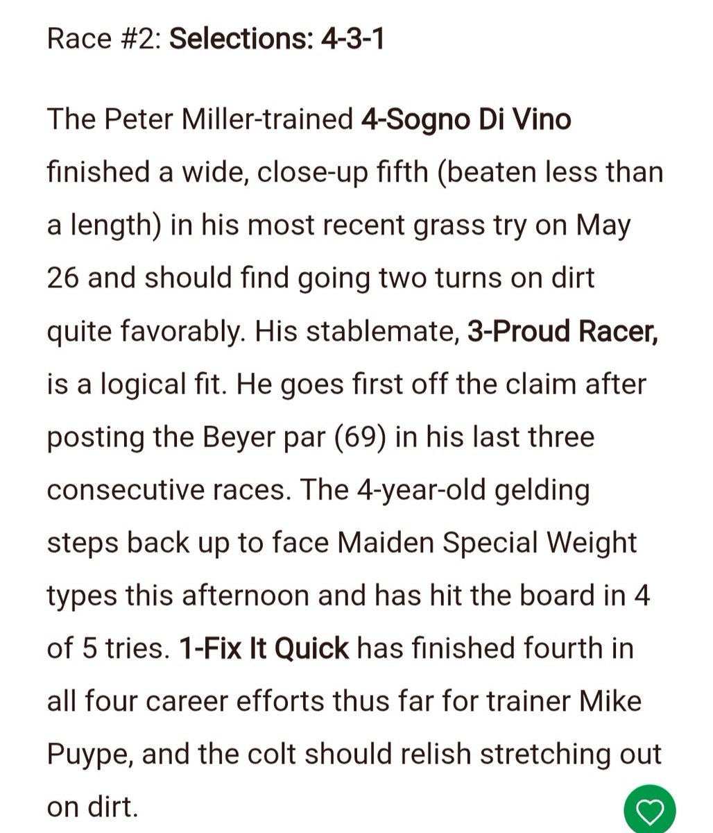 @Keppskorner (@keppskorner) on Twitter photo 4-Sogno Di Vino ($17.40) Kicks Away in Deep Stretch for the Easy Win in R2 <a href="/losalracing/">Los Alamitos Race Course</a> for Herrera/ Miller (4-3-1-5) 4-Sogno Di Vino ($17.40) Kicks Away in Deep Stretch for the Easy Win in R2 <a href="/losalracing/">Los Alamitos Race Course</a> for Herrera/ Miller (4-3-1-5)