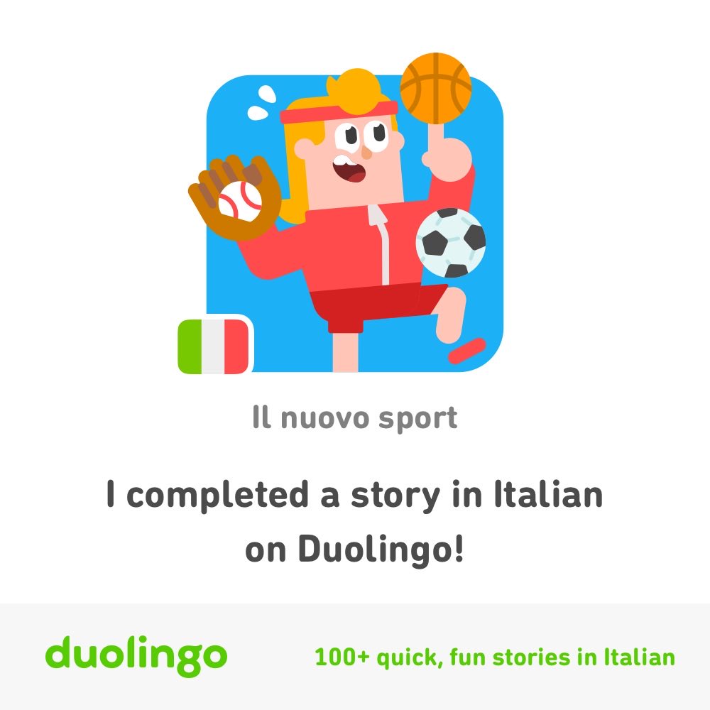 I’m flexing my Italian skills with Duolingo Stories!