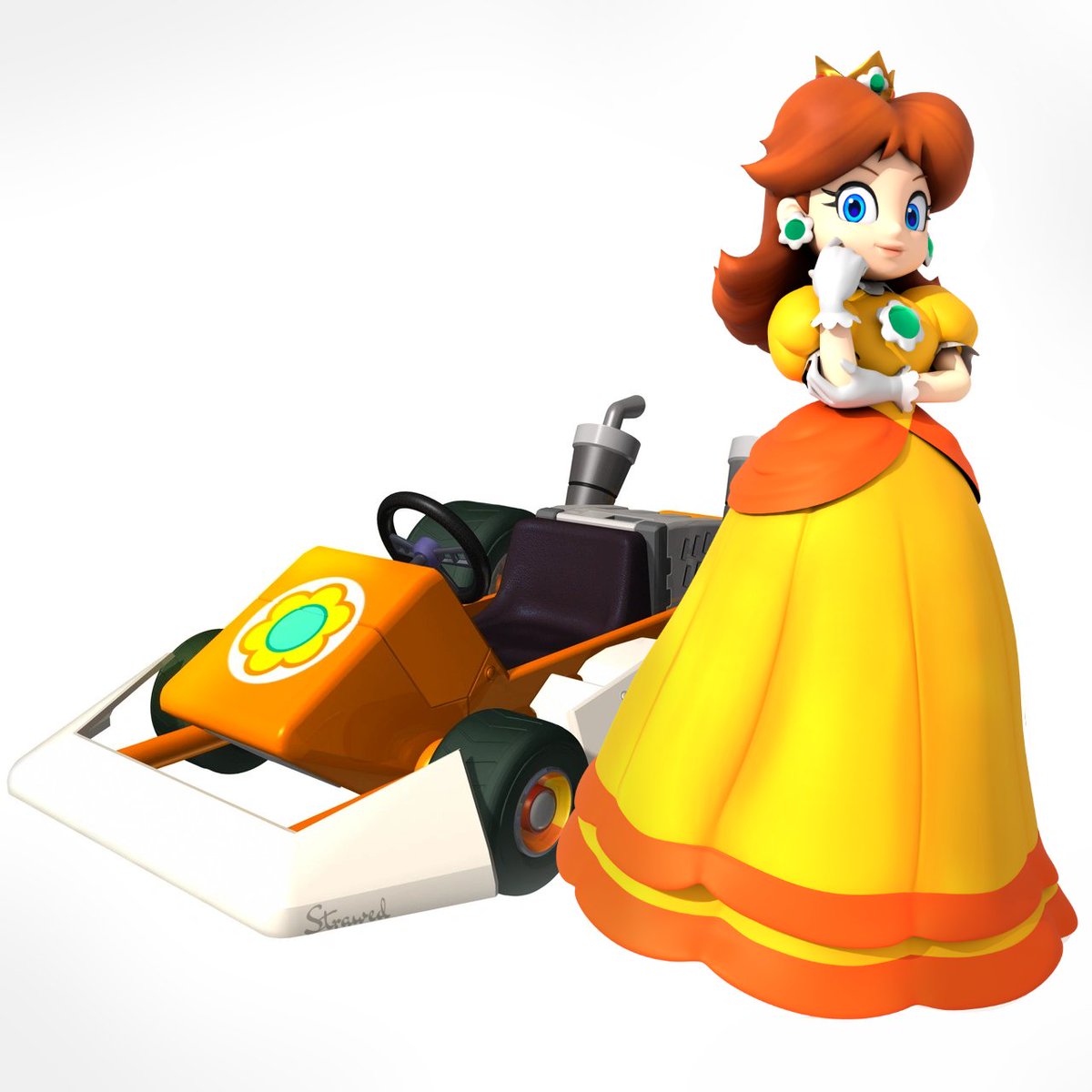 strawed__'s tweet image. Ive been playing so much Mario Kart recently so I needed to make a render of thissss
(Bike model from the original render)
#princessdaisy #daisy #mariokart #supermario #mario #nintendo #blender