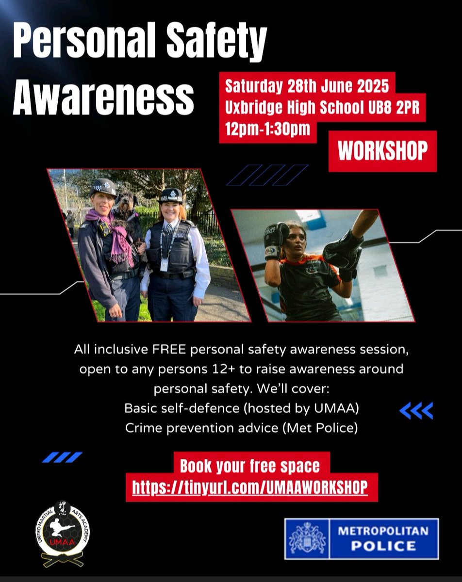 Uxbridge Town Centre (@mpsuxbridgetc) on Twitter photo Great turnout at yesterday's UMAA personal safety awareness workshop - 63 persons 12 - 87 years old. With <a href="/MPSUxbridge/">Uxbridge Police</a>, we were delighted to be able to attend to meet local residents and share crime prevention advice.
#Safety, #Confidence, #CommunityCrimeFighting, #MyLocalMet. Great turnout at yesterday's UMAA personal safety awareness workshop - 63 persons 12 - 87 years old. With <a href="/MPSUxbridge/">Uxbridge Police</a>, we were delighted to be able to attend to meet local residents and share crime prevention advice.
#Safety, #Confidence, #CommunityCrimeFighting, #MyLocalMet.