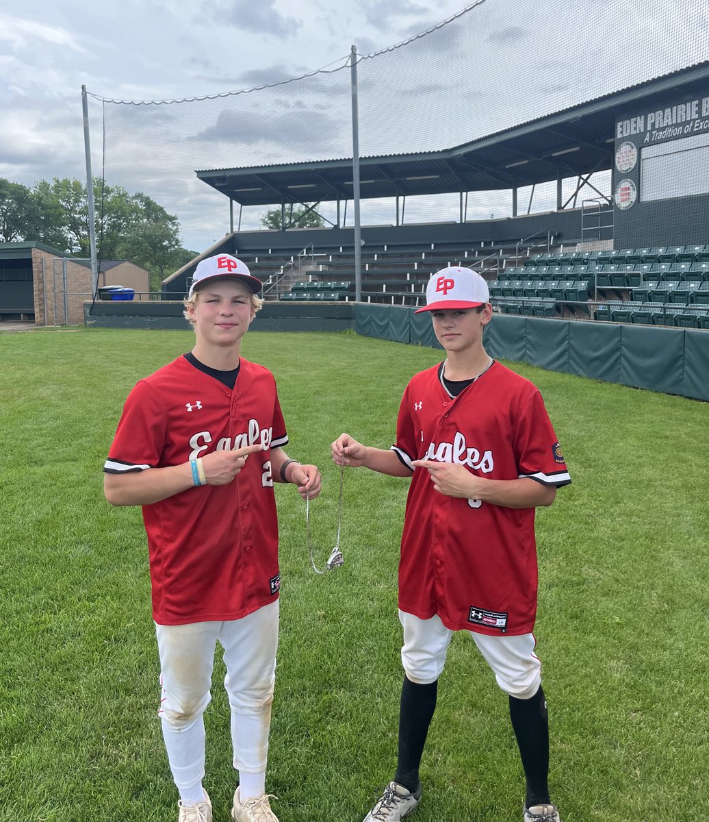 EP_JrLegion's tweet image. EAGLES get 2 WINS today‼️
G1- (Final: 10-0) G2- (Final: 11-0) Owen Konrad 3 2B on the day & some solid play at SS. @SammyVB23 closes it out in relief in G1 & strikes out the side! Wyatt Smith and Colton Thompson were lights out again 6.1IP 3H 0R 5K 1BB combined!!