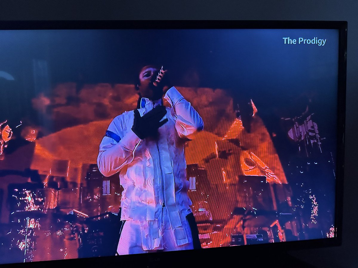 RyanJones93's tweet photo. The Prodigy pissing all over 99% of this years Glastonbury acts! The real Sunday night headliners! Who the fuck is Olivia Rodrigo 😂😂😂 https://t.co/mLps77CcBM