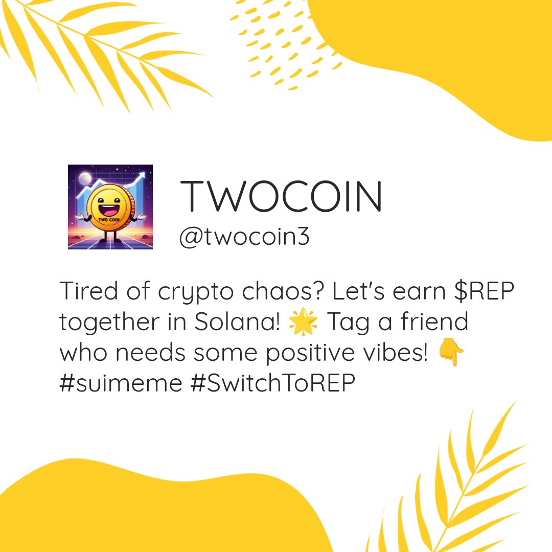twocoin3's tweet photo. Join @GiveRep today &amp; start earning $REP points in the Solana ecosystem! 🌟 Good vibes only as we build this community together. https://t.co/UYxgN0D7Nq