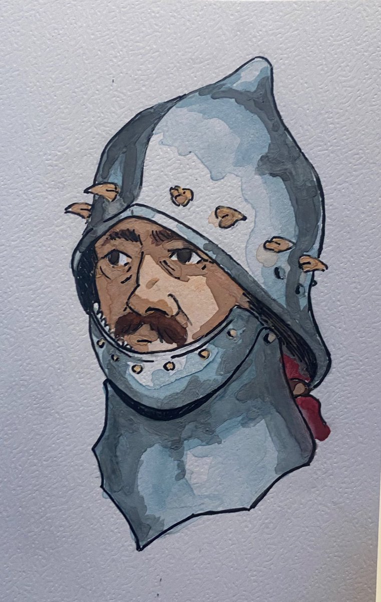 English XV century knight with a sallet