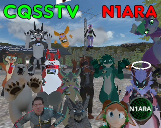 RucioDonk's tweet photo. The 4th Annual @N1ARAClub ARRL Field Day Event held in VR was a blast! Here's pictures from our SSTV interface which allowed us to send and receive SSTV images from within @ResoniteApp ! https://t.co/iujlnE9ePs