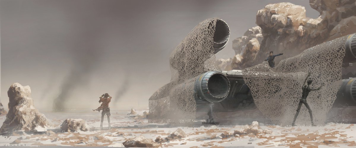 conceptartsw's tweet image. Rogue One: A Star Wars Story concept art by Vincent Jenkins