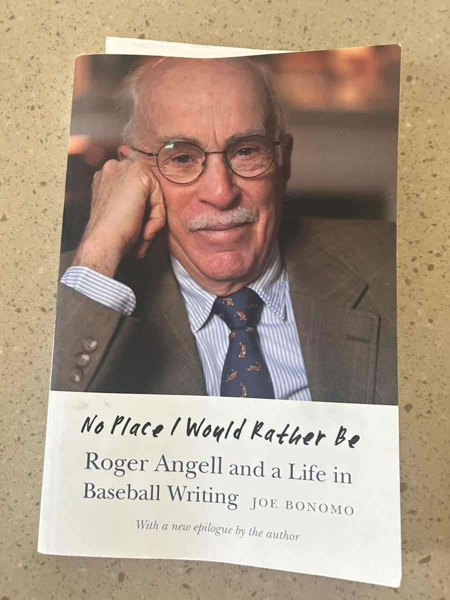 meatheadreader's tweet photo. I truly marvel at what @BonomoJoe created with this book. It’s not so much a #biography of Roger Angell as it is a biography of Angell’s #baseball writings &amp; sprinkled with Angell’s intellectual pursuits. Beautiful &amp; complex &amp; thoroughly enjoyable. Cc: @UnivNebPress https://t.co/CXcCQsHMKN