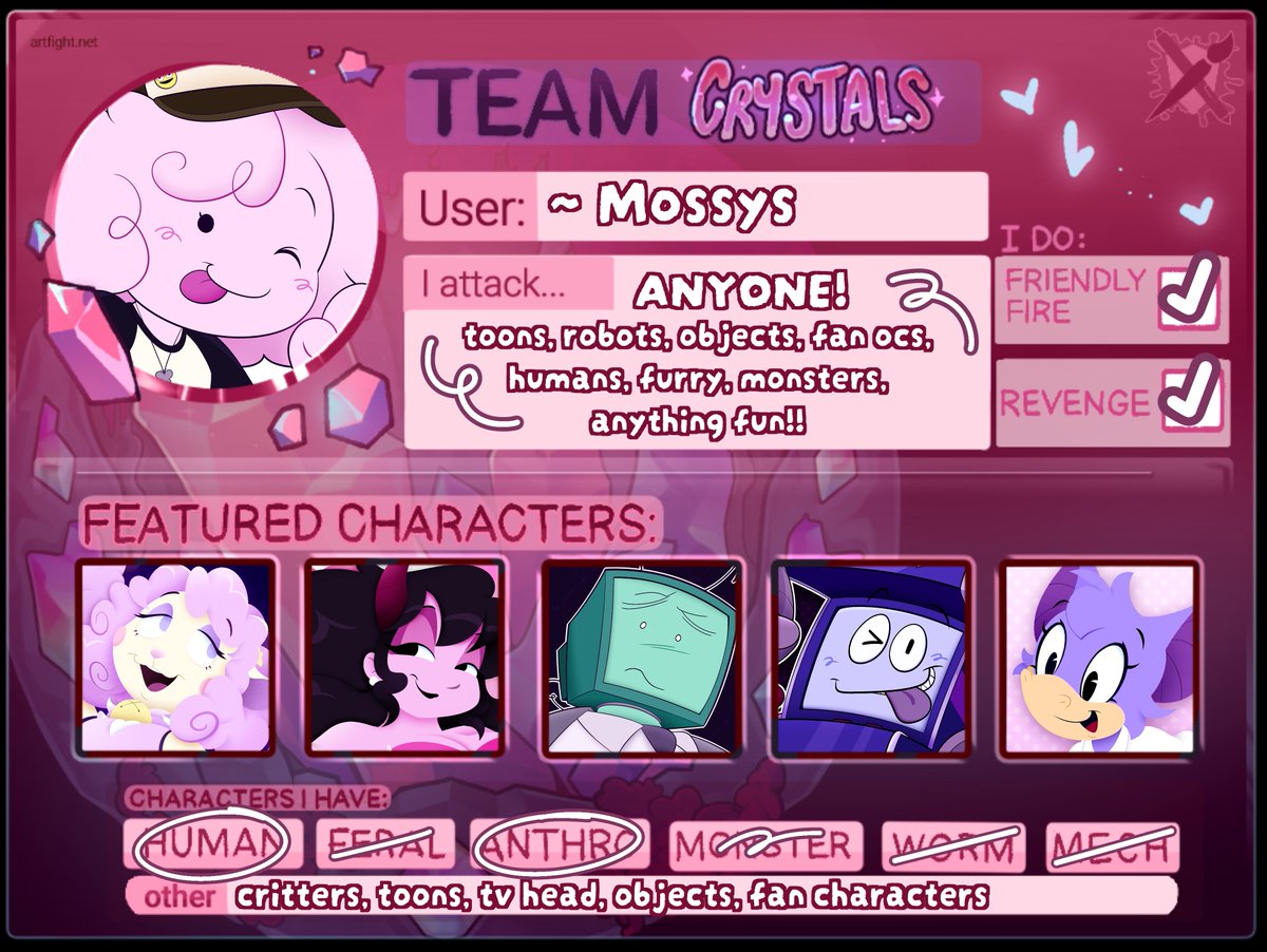 hello artfight 2025! come fight me!!! 💫