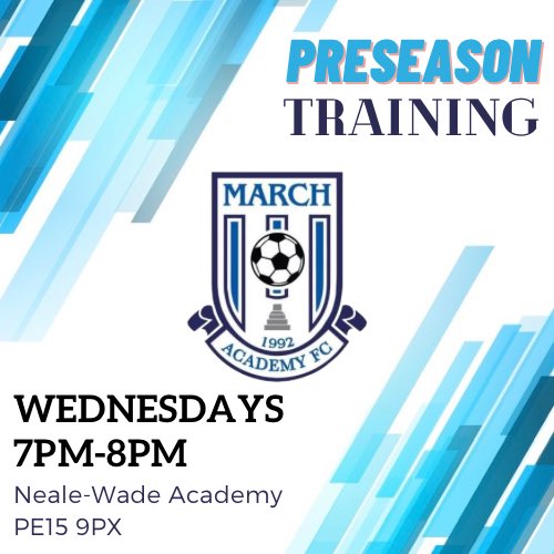 Preseason training begins this Wednesday. If you’re thinking about playing for a team next season then do come along. We’re looking to strengthen and achieve more than last season! 💪🏼

Costs £3 a session.