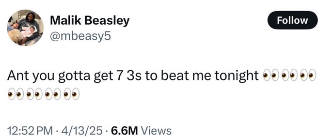 HaterReport's tweet photo. Yeah Malik Beasley going to jail 😭💀 https://t.co/m2A54l6F0d