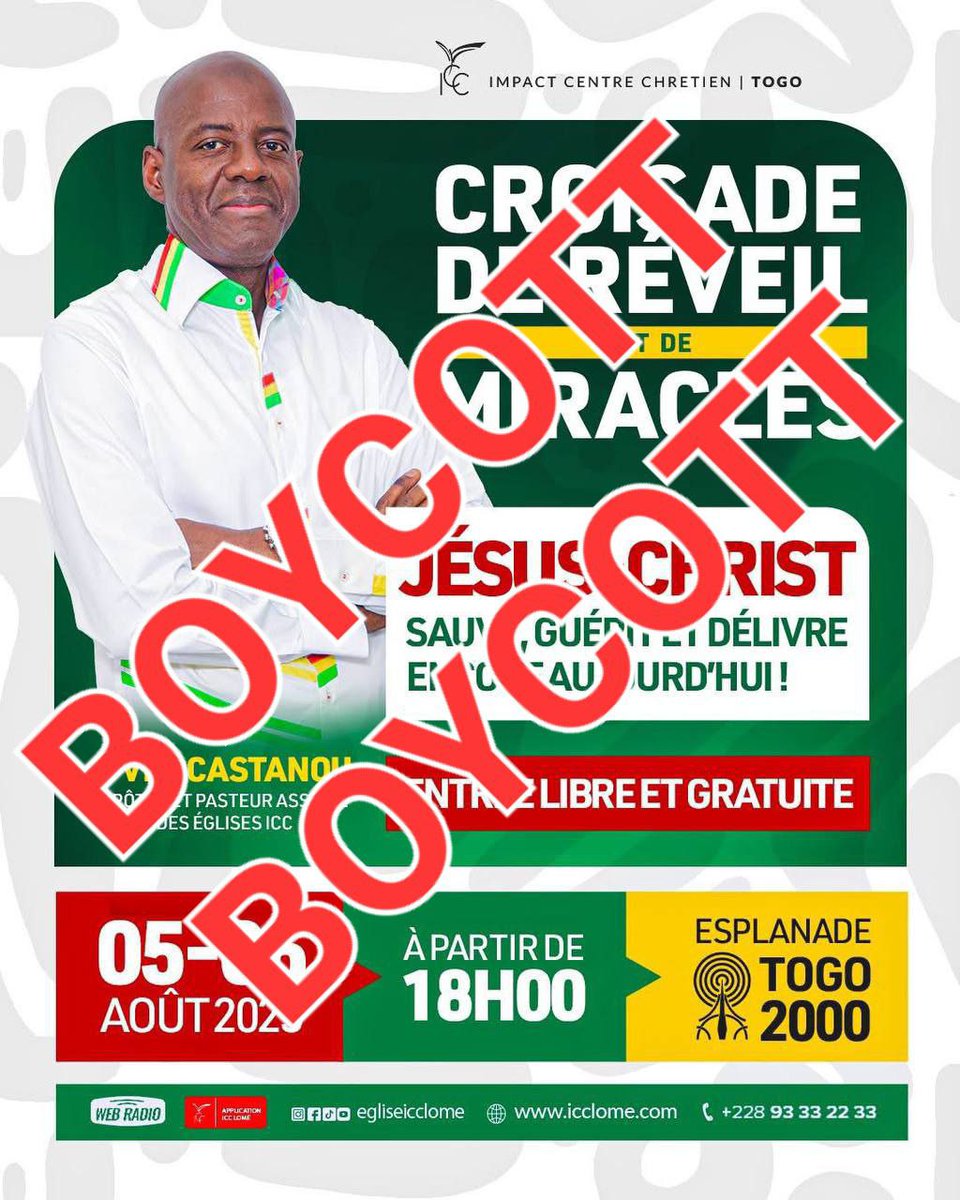 kankuamomo's tweet photo. "Hermann FEHA" pasteur de icc Lomé qui est contre le changement au Togo
Tous ceux qui sont contre les citoyens Togolais sont contre Dieu car la voix du peuple est la voix de Dieu
#faureMustGo
#FreeTogo #FaisTaPart #LiberezAffectio #Togo
#LiberezTousLesPrisonniersPolitiques https://t.co/4g56th5xur