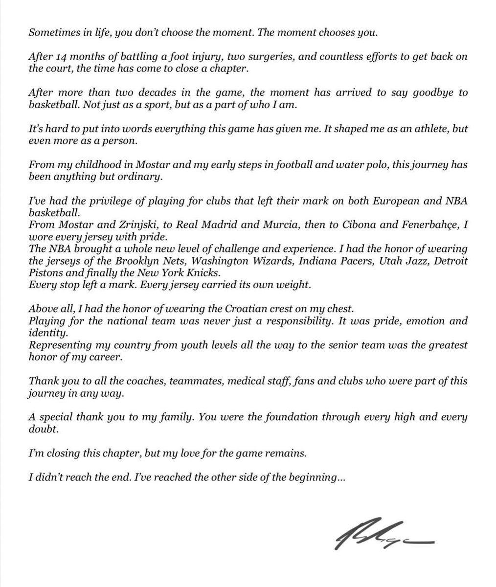 ❤️ Enhorabuena por tu increíble carrera, Bojan.

🍀 Toda la suerte del mundo en lo que venga.

#Eterno