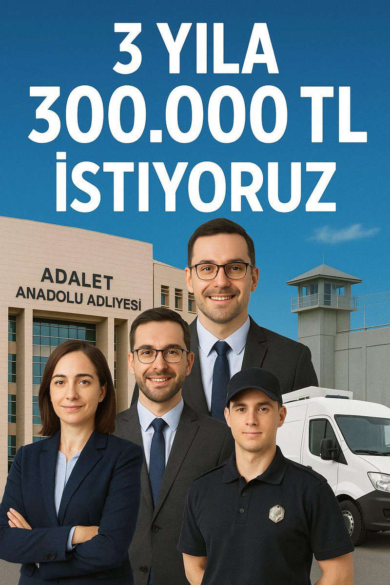 Suyun yönünü her zaman kendinize çevirmeyin birazda memuru düşünün
#AdaletBakanlığıTekSes300Bin