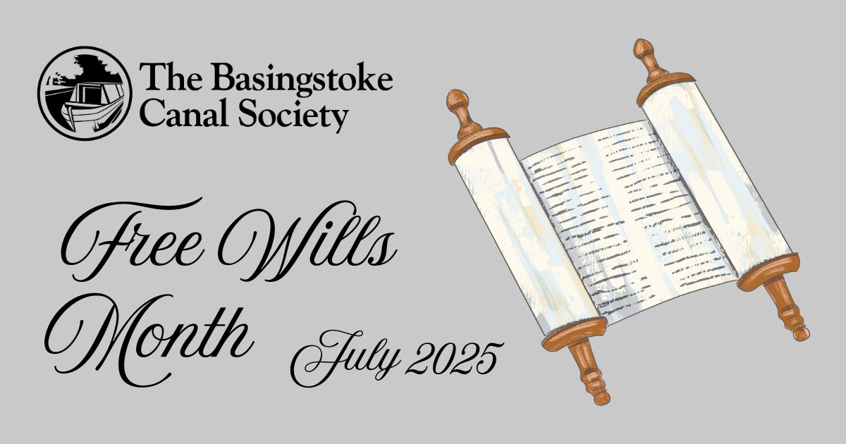 The Basingstoke Canal Society (@basingstokecs) on Twitter photo 📢 Don’t miss your chance to write your free will with #BasingstokeCanal Society this July!
🕒 Limited slots available on 24 July
📍 Regus, Ancells Farm
📲 Book through Julie: 07928 568099 or julie.lysaght@basingstoke-canal.org.uk
#LeaveALegacy to support the canal❤️
#WillsMonth 📢 Don’t miss your chance to write your free will with #BasingstokeCanal Society this July!
🕒 Limited slots available on 24 July
📍 Regus, Ancells Farm
📲 Book through Julie: 07928 568099 or julie.lysaght@basingstoke-canal.org.uk
#LeaveALegacy to support the canal❤️
#WillsMonth