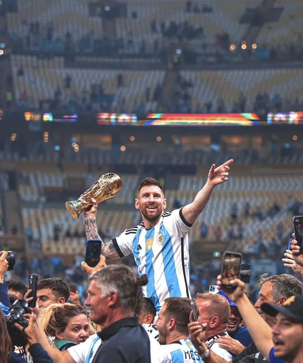 Messi deadarse won the World Cup...