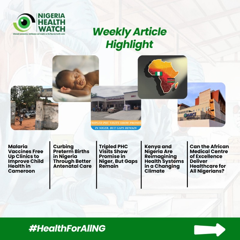 nighealthwatch's tweet photo. Every week, we publish thought-provoking pieces through #NHWPost, #NHWTorchlight, and #NHWTorchlightAfrica series, exploring health issues across Nigeria and Africa.
Missed this week’s editions? Our Weekly Article Highlight is here to catch you up! Click to read!👇