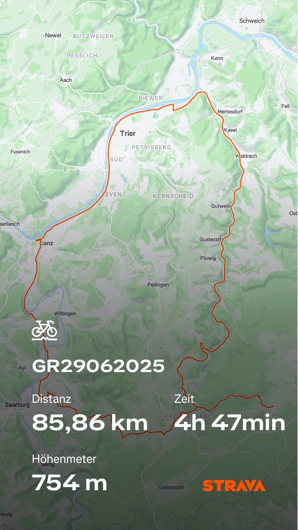 Und zurück :)
#Graveltour #saar #mosel #ruwer #trier