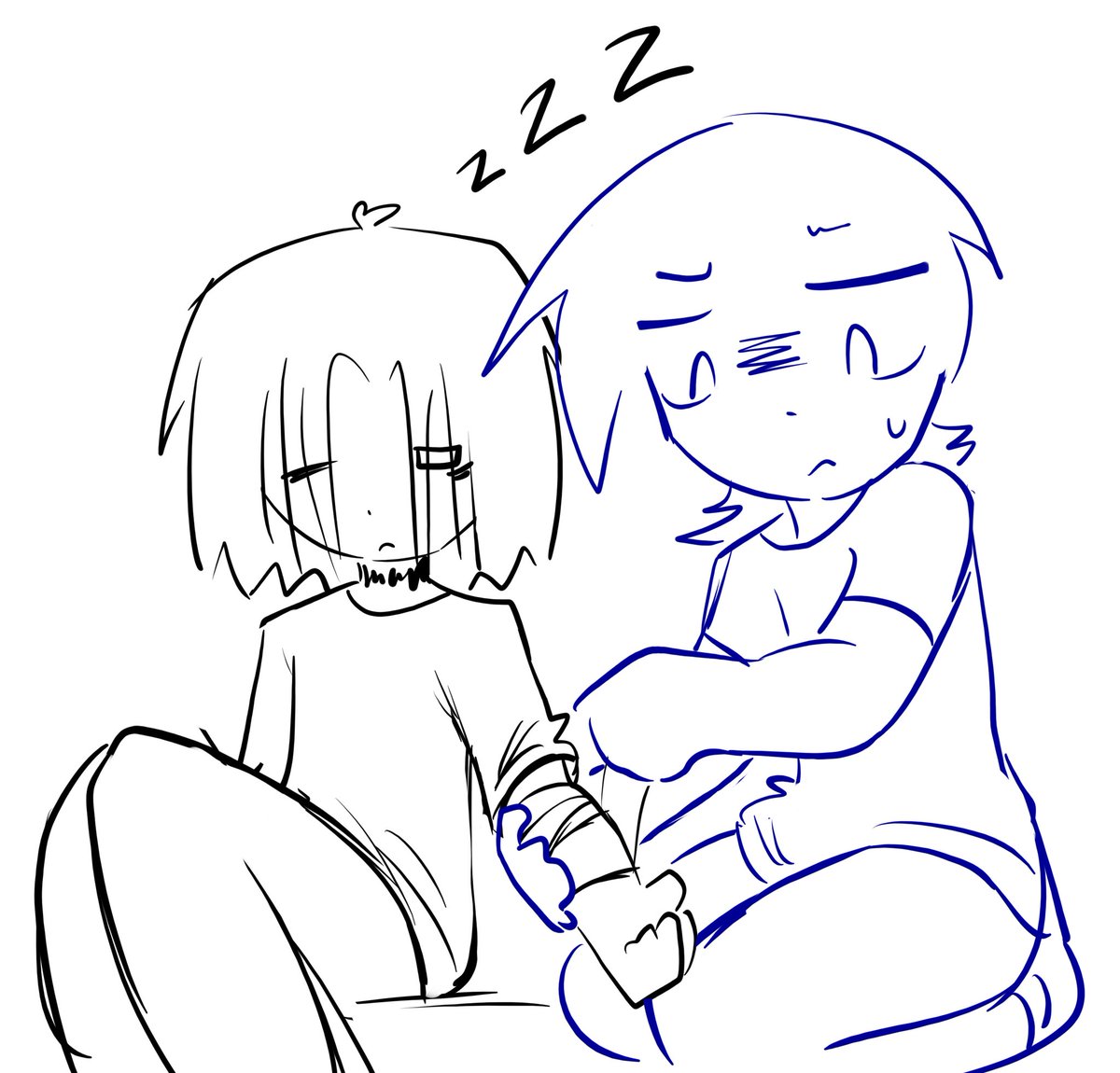 _NEVEWW's tweet photo. sh doodles with Down and Bluudude.... damn. https://t.co/W6Ita56m9U