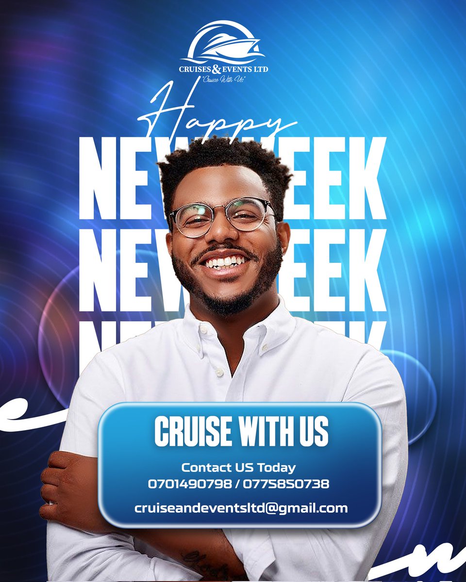 Blessed New week book with us for all your Corporate events and Advertising..We have a 30% Discount on all bookings till August. We plan execute,manage ,decorate all your events.. 
#CruiseWithus