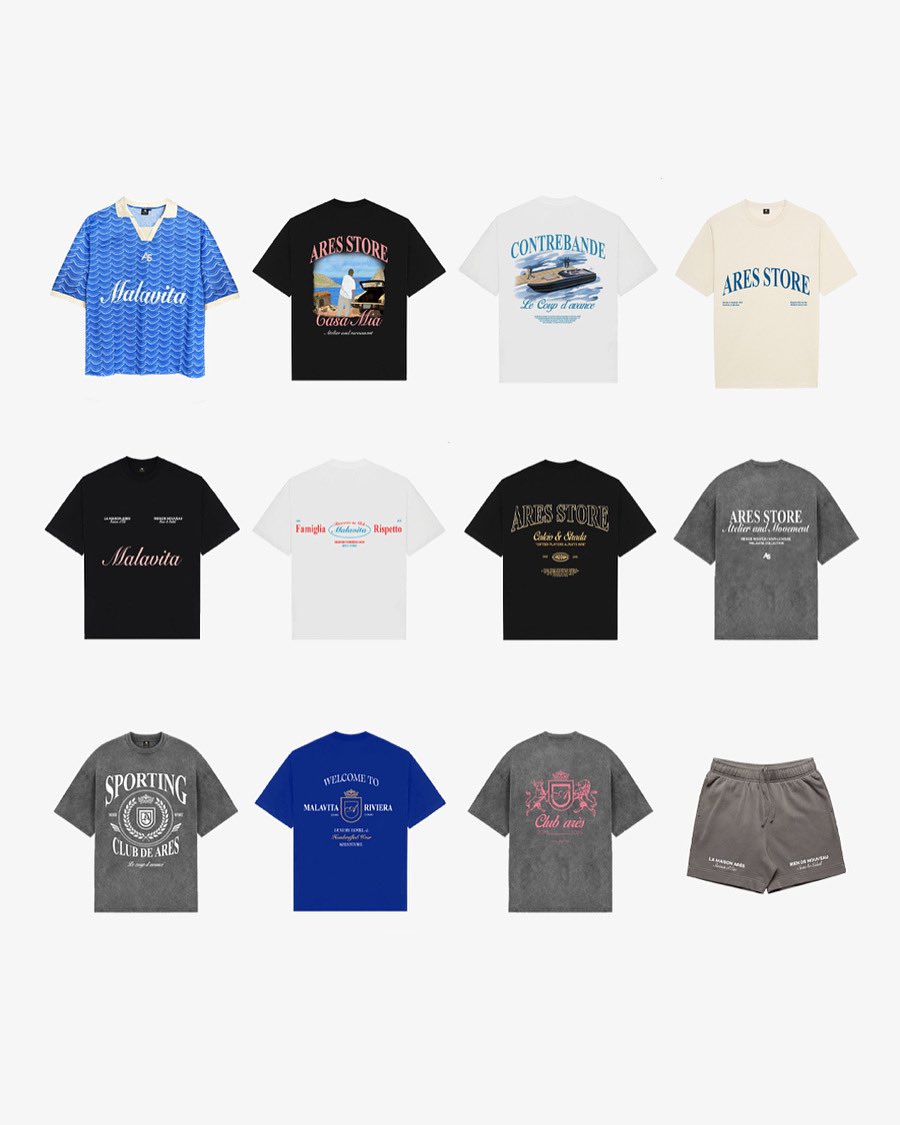 Ares_Store's tweet photo. SS25 ‘Malavita’ - 04.07 | 19:00 sur https://t.co/XWvvIotQJa

Malavita est notre treizième collection, et pourtant nous n’en sommes qu’au début. 

Cette collection, c’est une immersion dans un été méditerranéen, librement inspirée des liens forts entre l’Italie et Marseille. https://t.co/8HsGvh7g5l