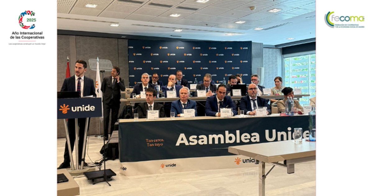 🔵Nuestra entidad socia #UNIDE en su Asamblea General este junio aprobó la reelección de Carlos Jiménez como presidente y entregó el Premio Gregorio Sánchez a Francisco Javier Tapia, en reconocimiento a su labor en el cooperativismo rural🏆

🥳¡Enhorabuena!

#SociosCEPES