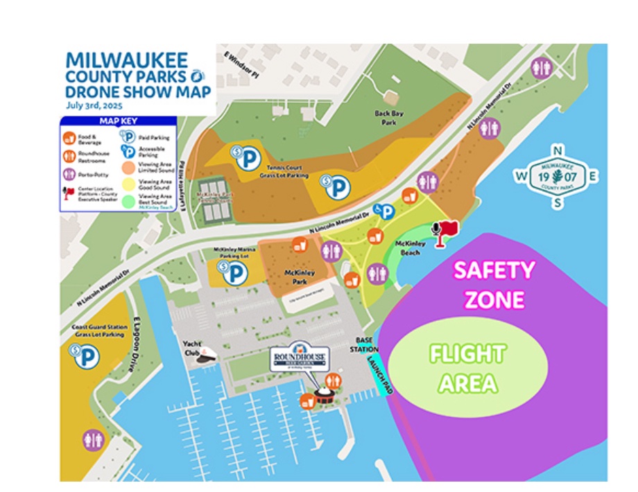Idea: <a href="/CountyParks/">Milwaukee County Parks</a> could include <a href="/RideMCTS/">RideMCTS</a> routes and stops as part of the “know before you go” for the July 3 drone show.