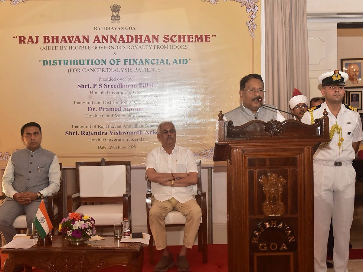 Hon’ble Kerala Governor Rajendra Arlekar launched the Raj Bhavan Annadhan scheme at Goa Raj Bhavan with Goa CM Pramod Sawant. Initiated by Hon’ble Goa Governor P.S. Sreedharan Pillai, it’s funded by his book royalties. Konark is proud to be part of this cause.