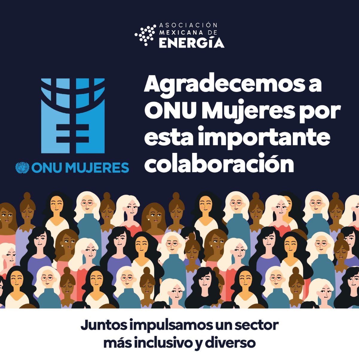 En <a href="/AME_Energia/">Asociación Mexicana de Energía</a> sabemos que las alianzas fortalecen la inclusión en el sector energético.

Participamos en el desayuno de Mujeres en Energía Renovable México (MERM) junto a María Noel (<a href="/mnvonumujeres/">María Noel Vaeza</a>), impulsando espacios que fortalecen el compromiso con la equidad en el sector.
