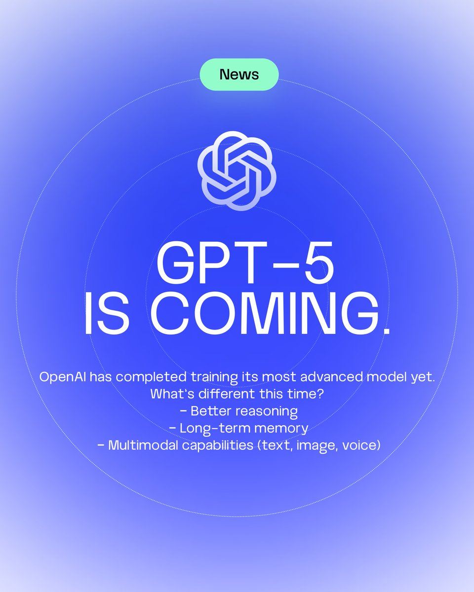 Consensus_Labs's tweet image. 🤖 GPT-5 is coming.
Training is done — and this time it won’t just assist.
It will reason.
The next evolution of AI is underway.
At Consensus Labs, we’re not adapting to the shift — we’re building for it.
🔗 linktr.ee/consensuslabs

#GPT5 #ConsensusLabs #AIupdate #NextGenAI