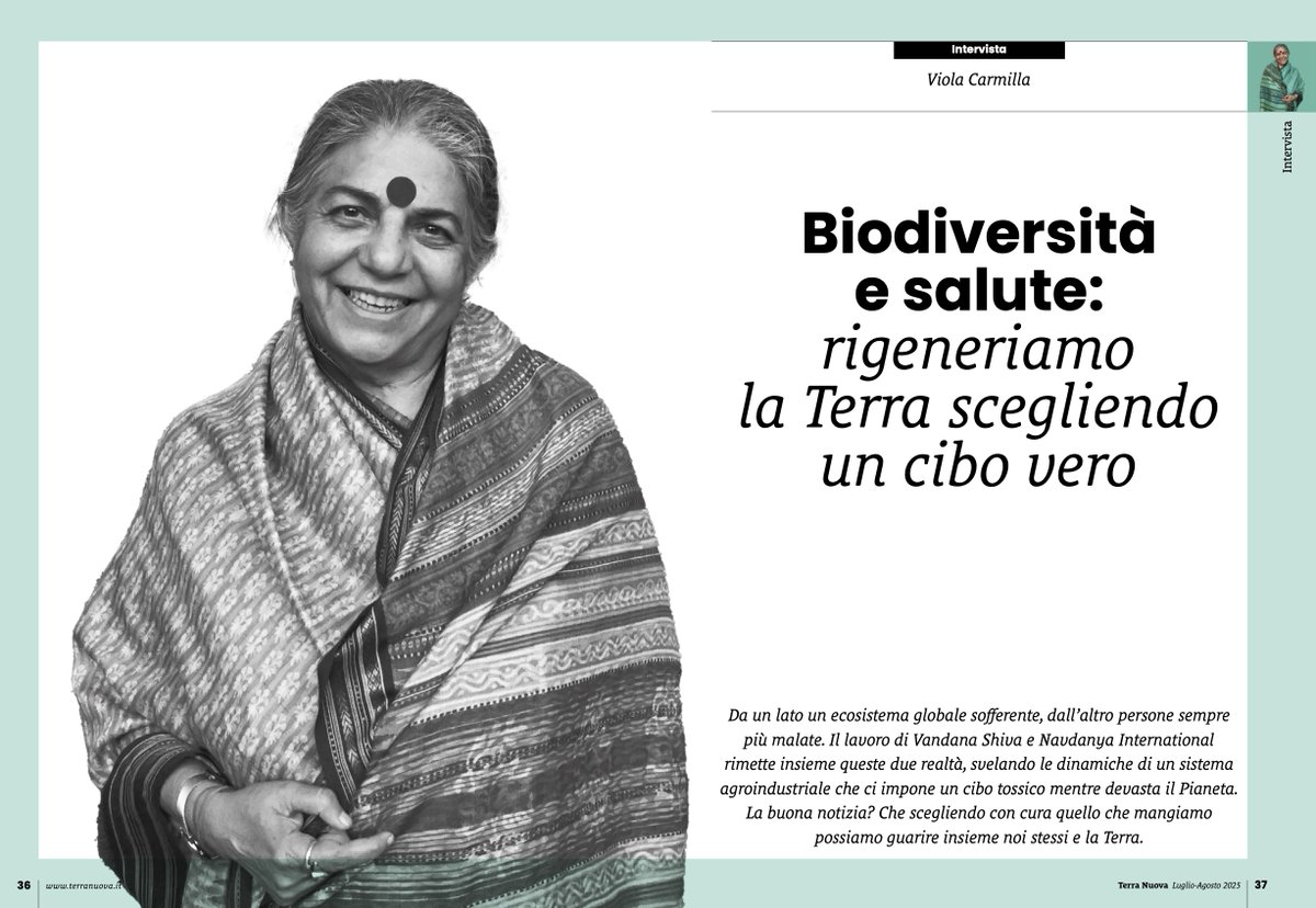Terra Nuova (@terranuovaed) on Twitter photo Biodiversità e salute: rigeneriamo la Terra scegliendo un cibo vero terranuova.it/il-mensile/bio… #vandanashiva <a href="/NavdanyaInt/">Navdanya International</a> #biodiversita #salute #cibo #navdanya #terranuova Biodiversità e salute: rigeneriamo la Terra scegliendo un cibo vero terranuova.it/il-mensile/bio… #vandanashiva <a href="/NavdanyaInt/">Navdanya International</a> #biodiversita #salute #cibo #navdanya #terranuova