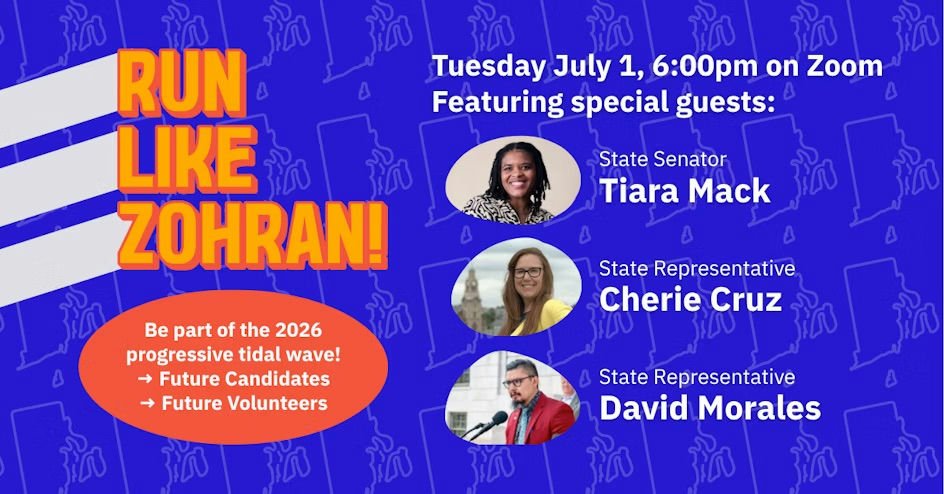 Movement Services (@mvmtsvcs) on Twitter photo 🎓 Run like Zohran — Open Call for Rhode Island Candidates!
🏭 <a href="/reclaimri/">Reclaim RI</a>, <a href="/ri_wfp/">RI Working Families Party</a>
📅 Tue Jul 1, 6:00pm
💻 virtual
🔗 mobilize.us/riwfp/event/80… 🎓 Run like Zohran — Open Call for Rhode Island Candidates!
🏭 <a href="/reclaimri/">Reclaim RI</a>, <a href="/ri_wfp/">RI Working Families Party</a>
📅 Tue Jul 1, 6:00pm
💻 virtual
🔗 mobilize.us/riwfp/event/80…